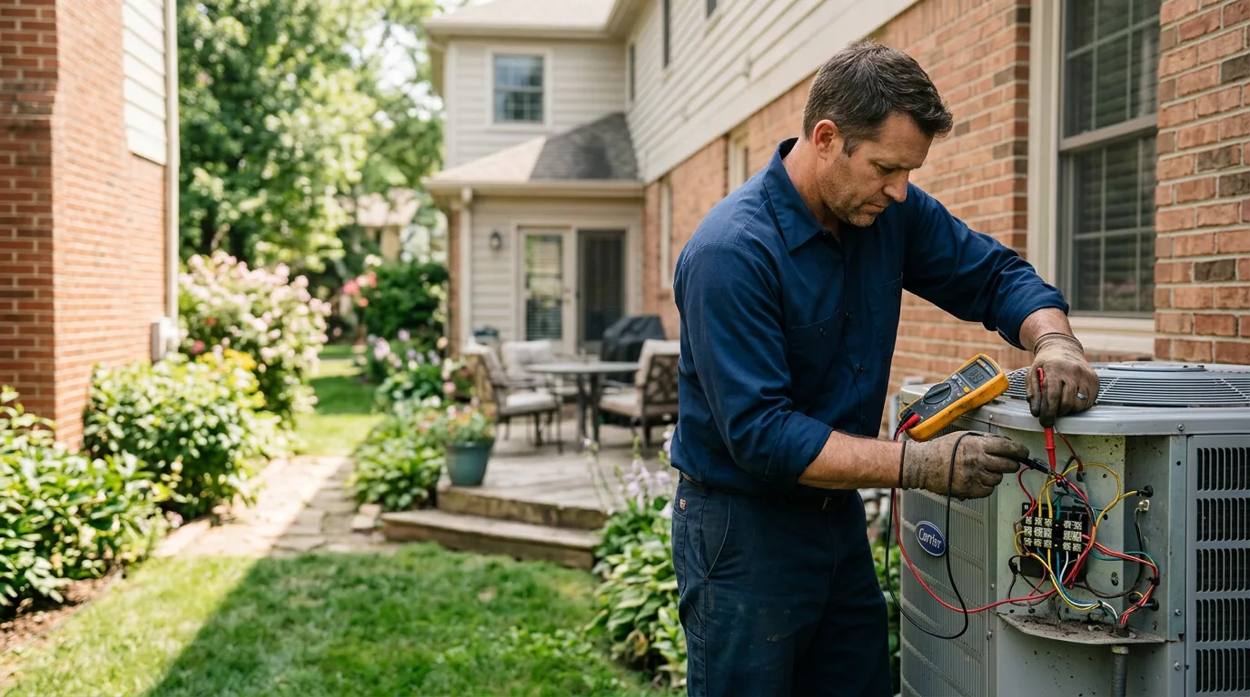 HVAC technician working near Howardsville, VA
